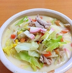 牛乳でコク出し 具を炒めない 簡単 ちゃんぽん麺 レシピ 作り方 By Mama Papa 楽天レシピ